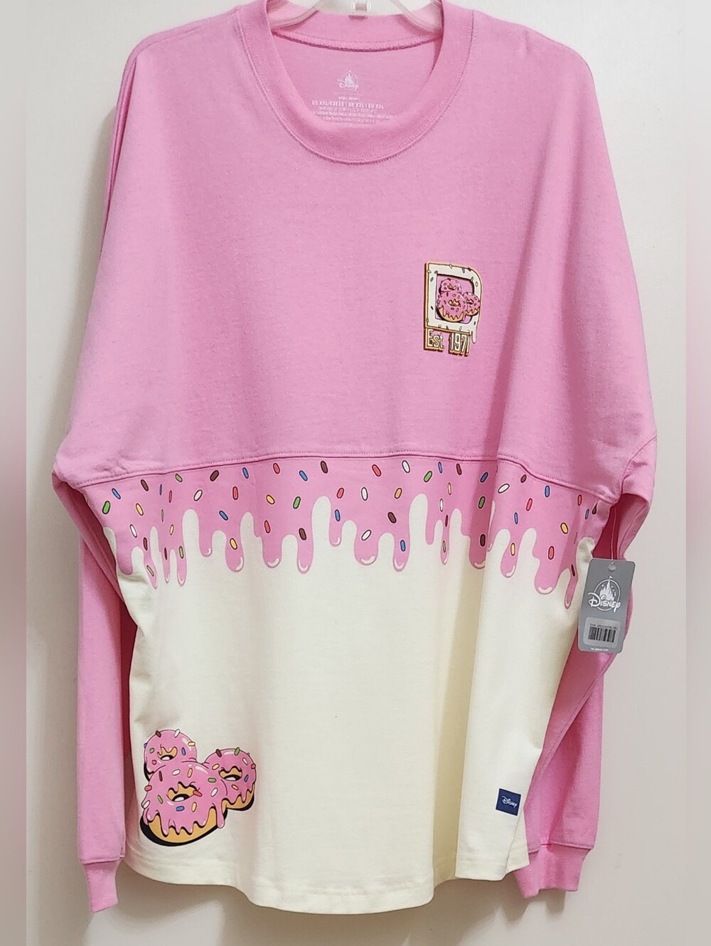 **NEW W TAG** Disney World Eats Donut Sprinkles Treats Snacks Spirit Jersey XXL